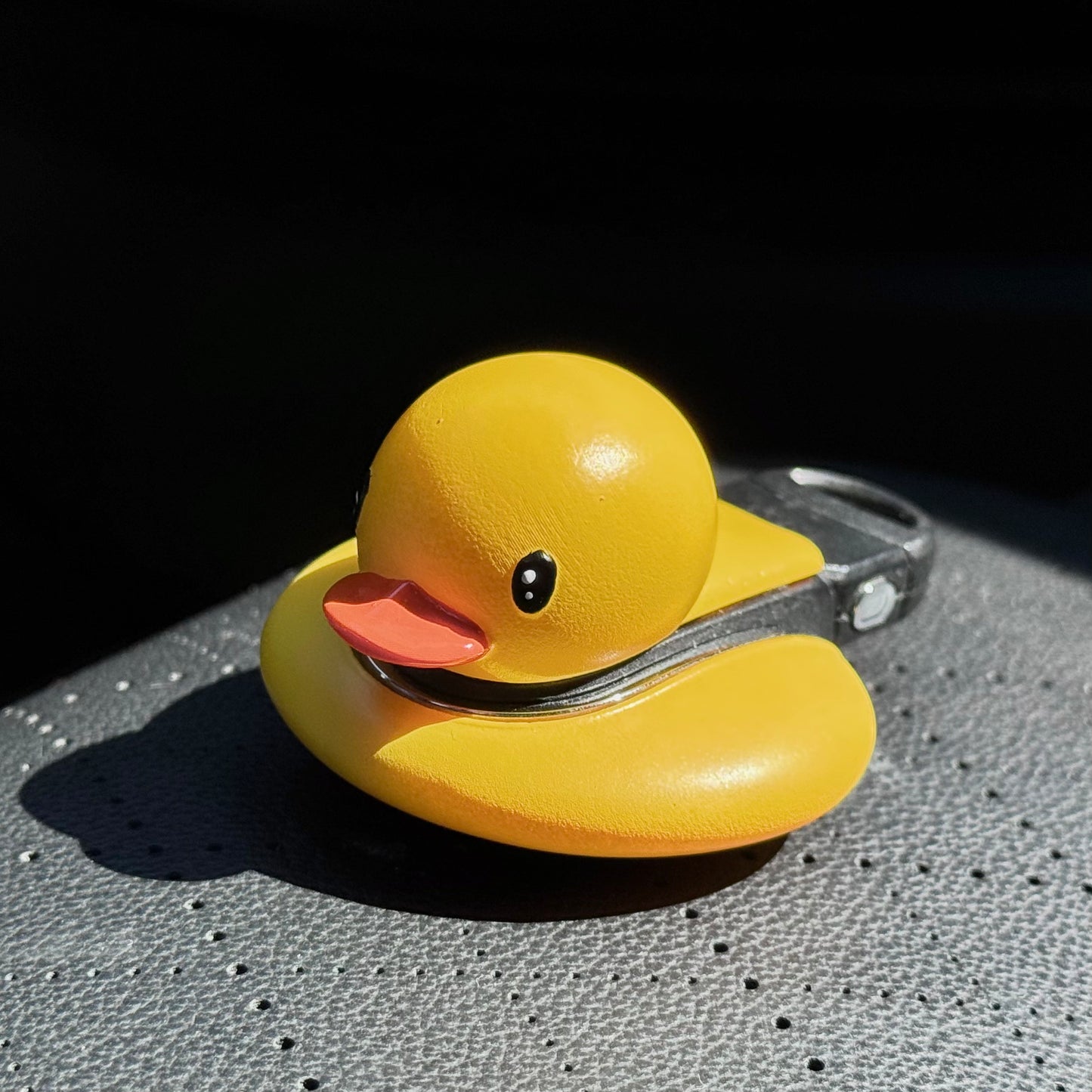 Compatibility layout showing yellow duck MINI Cooper key fob cover fits Clubman, Hatch, Convertible, and Countryman models.