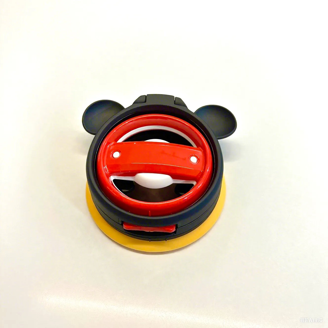Playful mouse icon cup holder holding small items in Mini Cooper F55