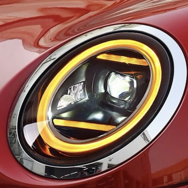 F66-style MINI Cooper headlights with updated OEM+ look