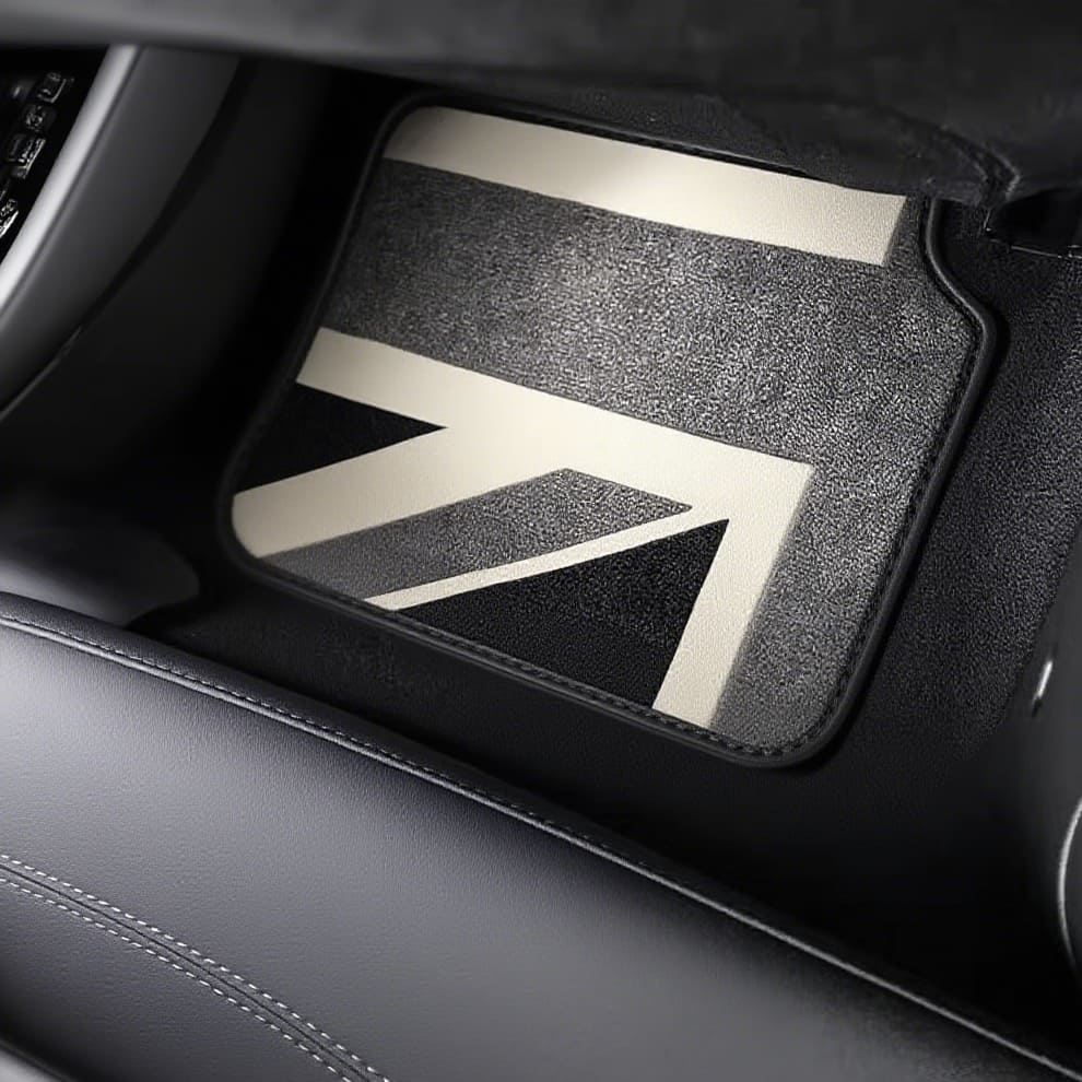 MINI Cooper S floor mats with logo and Union Jack