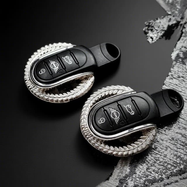 Coque de clé en alliage pour MINI Cooper F60 Countryman – accessoire porte-clés personnalisé et élégant