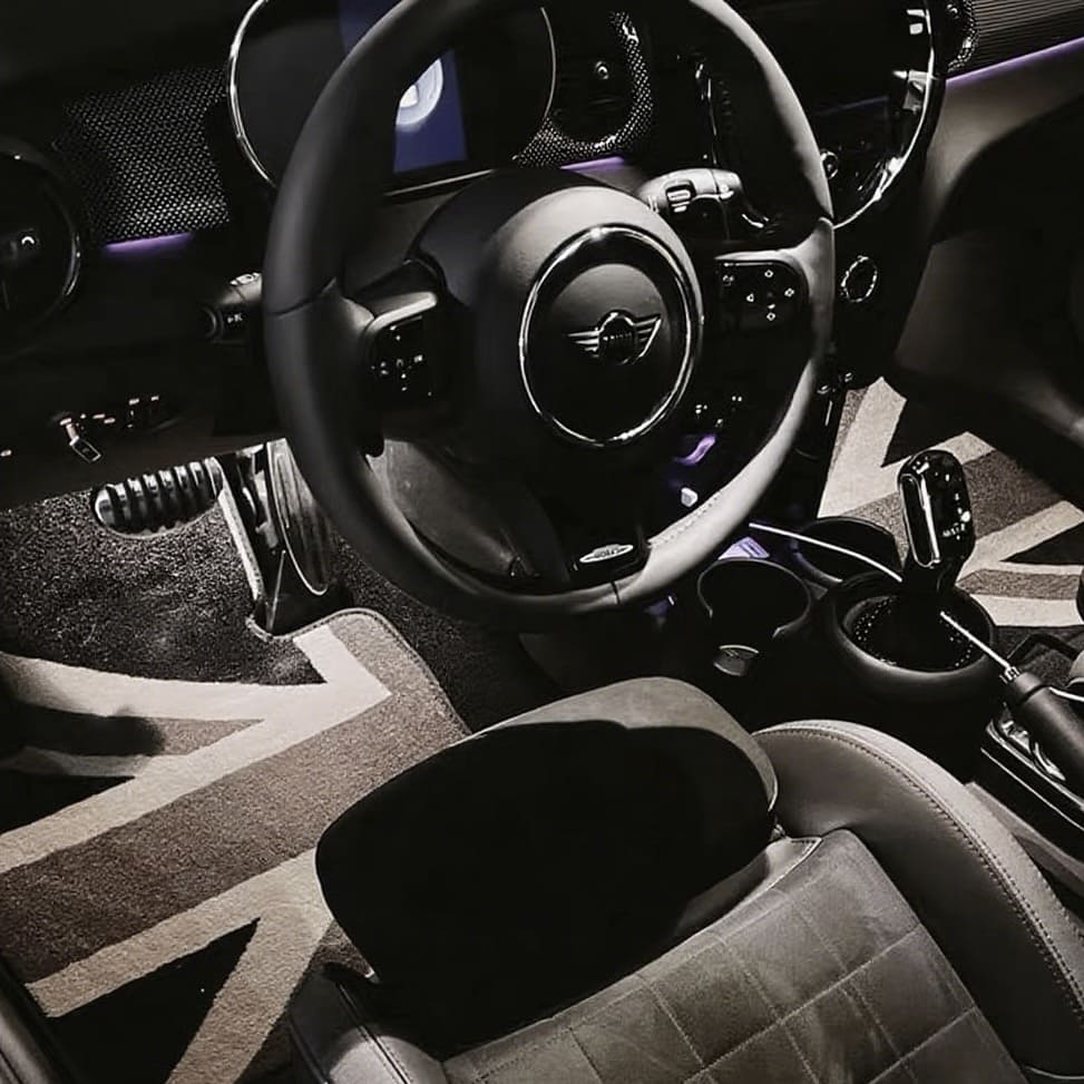 Tapis de sol MINI Cooper Union Jack monochrome