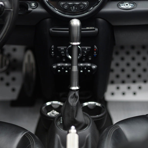 Long shifter extension kit installed in a MINI Cooper R53
