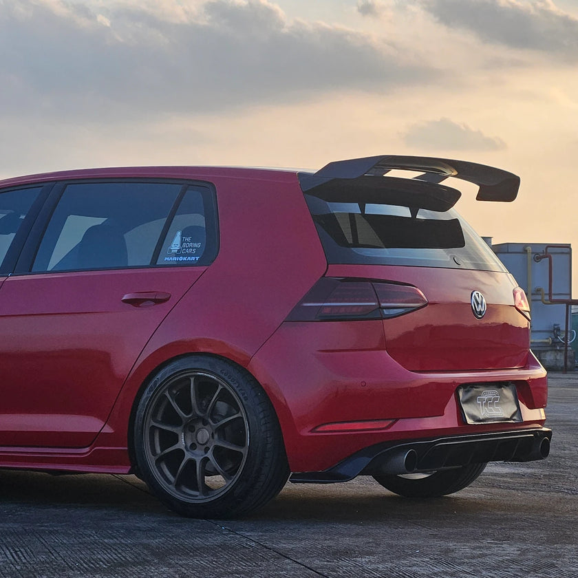 VW Golf MK7 Swan Neck GT Adjustable Rear Spoiler