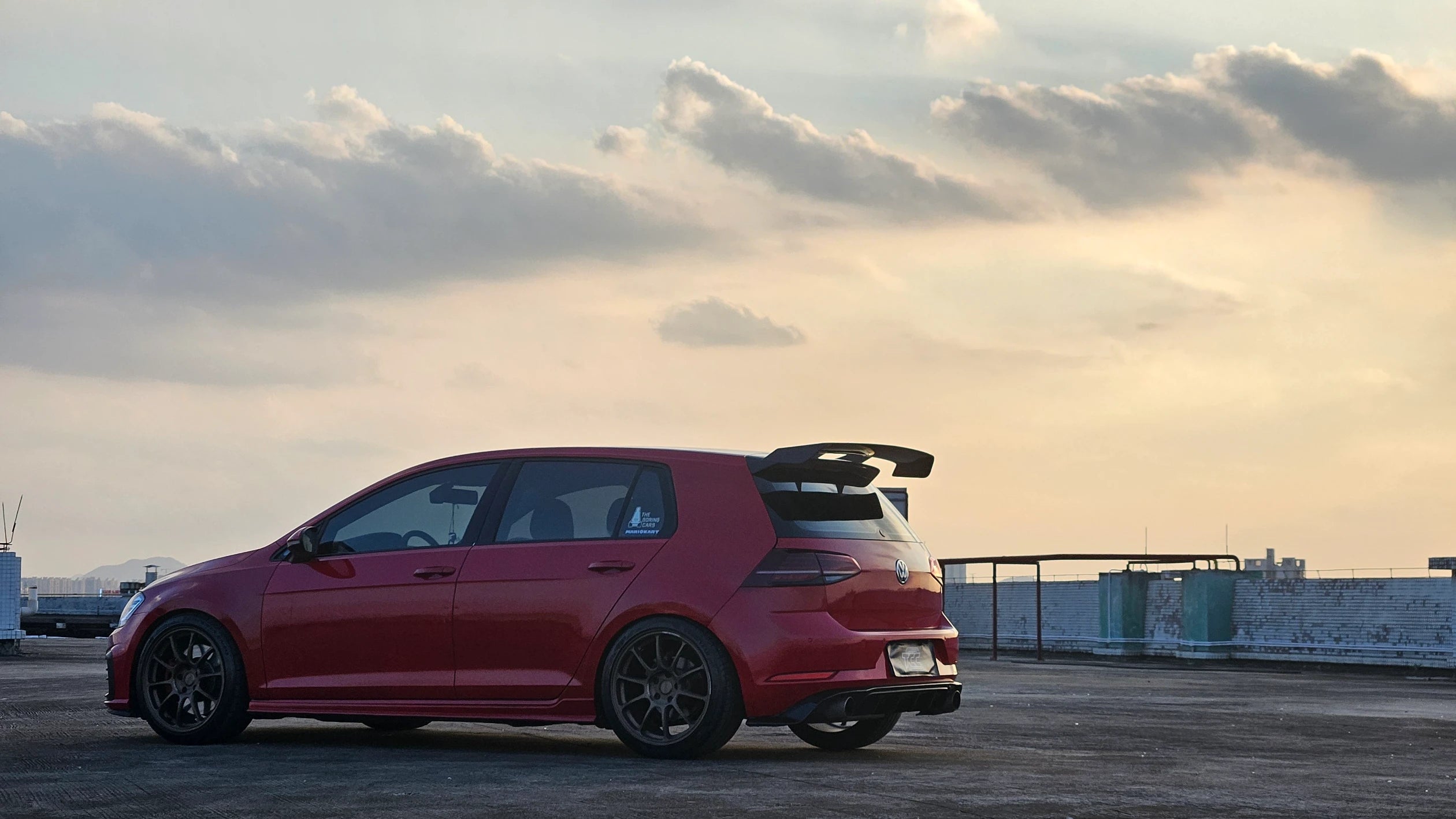 VW Golf MK7 Swan Neck GT Adjustable Rear Spoiler