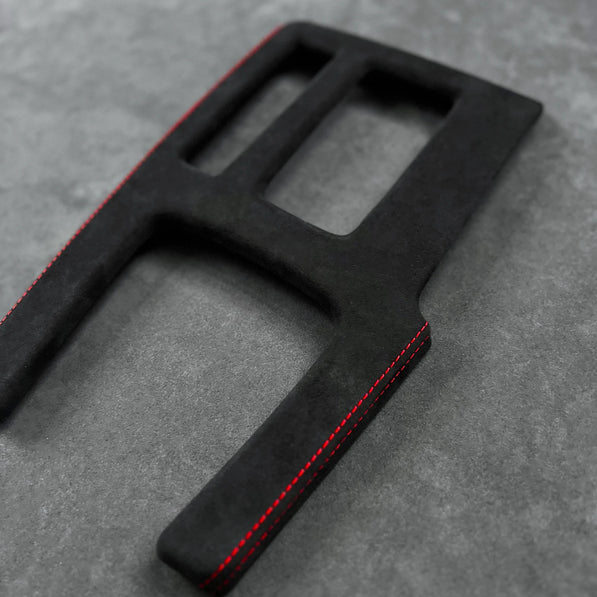 Acura Integra Type S DE5 Alcantara center console cover red stitch — replaces scratchy piano black 2023 2024 2025
