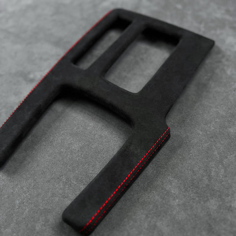 Acura Integra Type S DE5 Alcantara center console cover red stitch — replaces scratchy piano black 2023 2024 2025