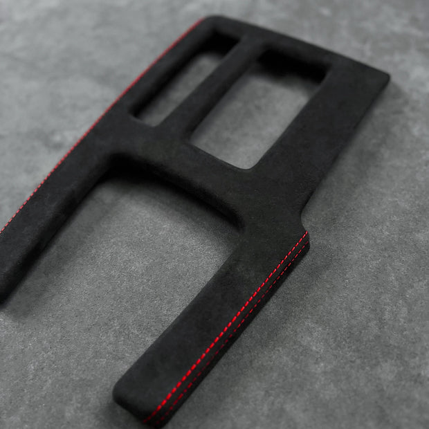 Acura Integra Type S DE5 Alcantara center console cover red stitch — replaces scratchy piano black 2023 2024 2025