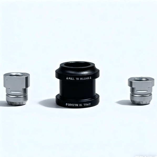 Black CNC shift boot retainer for Honda aftermarket gear knob upgrade