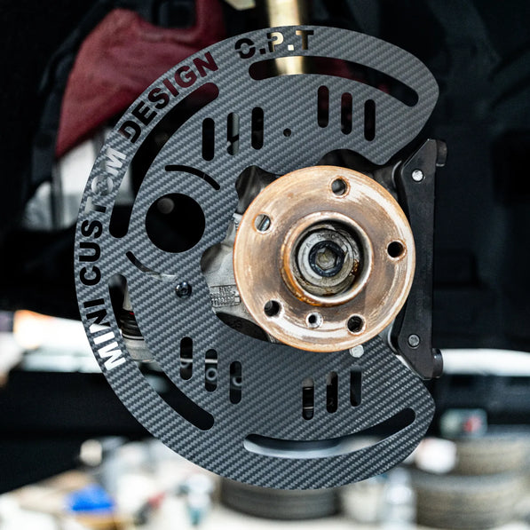 Real carbon fiber brake cooling kit for MINI Cooper F55 F56 F57 F60 JCW, aftermarket performance upgrade