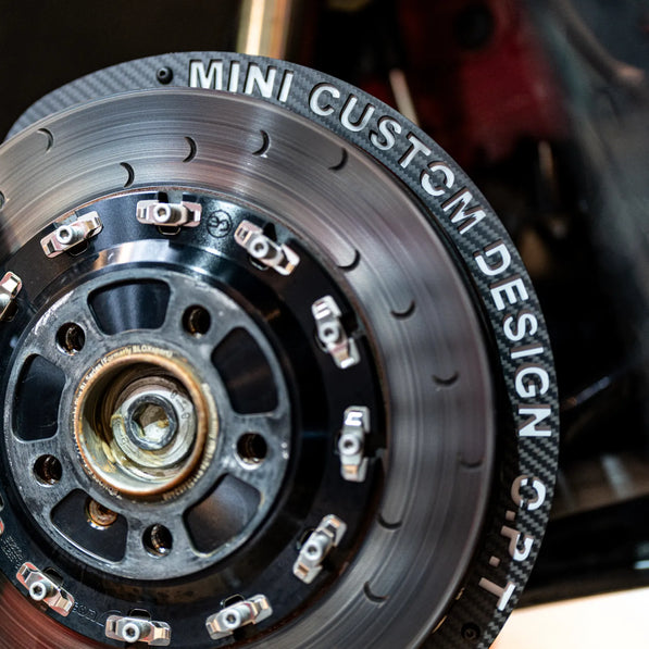 Carbon fiber brake cooling ducts with optional air diverter for MINI Cooper JCW F56 F60