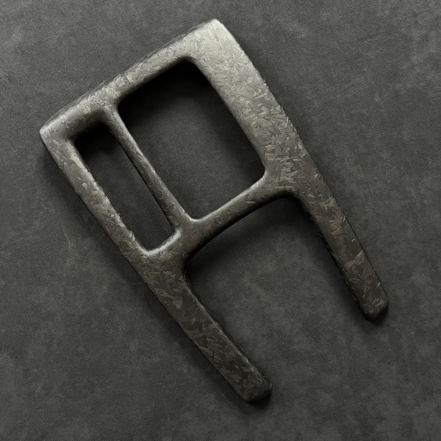 Honda Civic FL5 Type R center console cover in matte forged carbon finish