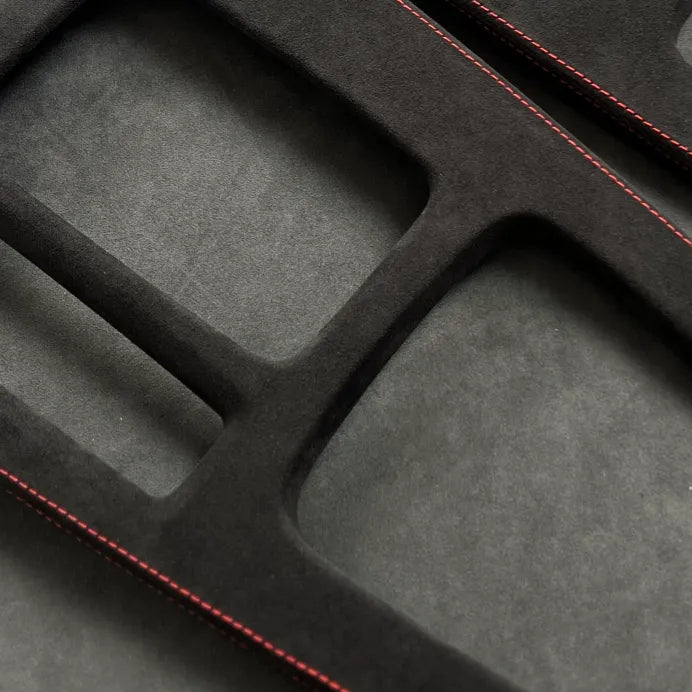 FL5 Civic Type R interior featuring Alcantara console wrap, emphasizing premium motorsport-style upgrade for both LHD & RHD vehicles.