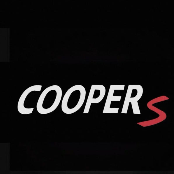 Close-up of Cooper S projector lens for MINI puddle door lights
