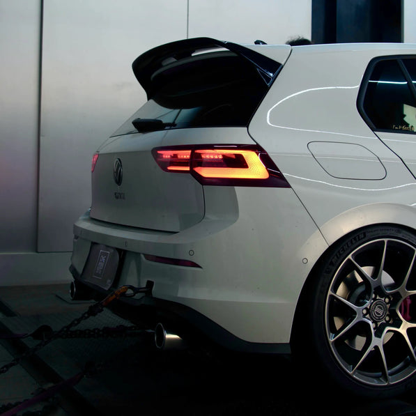 MK8 Golf FlowCore400™ downpipe 400-cell catalytic ensures no exhaust odor and emissions compliance