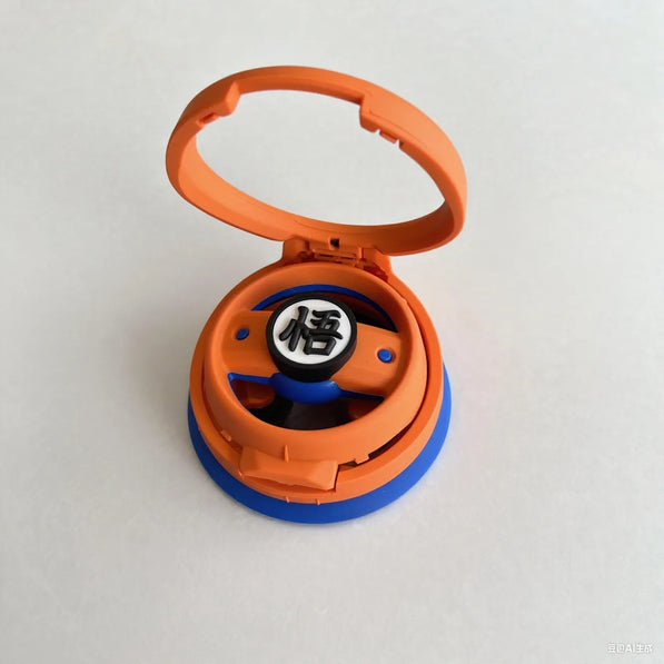 Close-up of energetic dragon symbol cup holder on Mini Cooper R60

