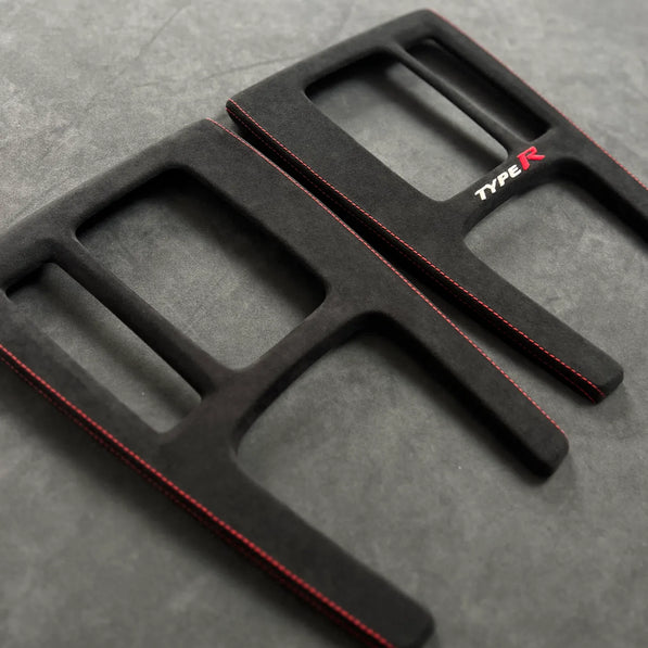 Civic Type R FL5 Alcantara console wrap protects OEM trim while adding premium sporty style for LHD & RHD vehicles.