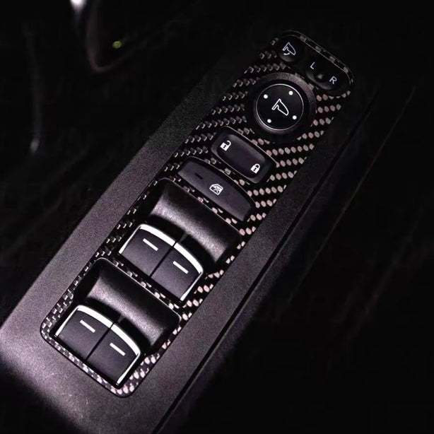 Carbon fiber overlay panel for Honda Civic 11th Gen FL5 Type R, perfect fit for OEM plastic, no cutting or modification required. Adds subtle motorsport accents.