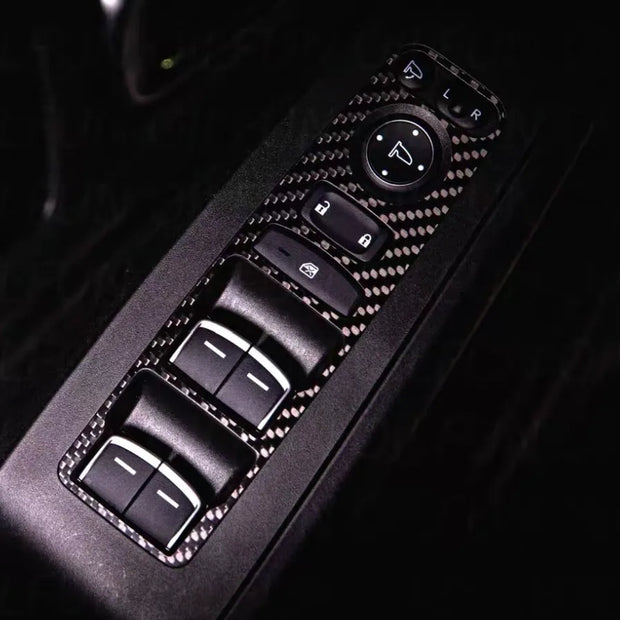 Carbon fiber overlay panel for Honda Civic 11th Gen FL5 Type R, perfect fit for OEM plastic, no cutting or modification required. Adds subtle motorsport accents.