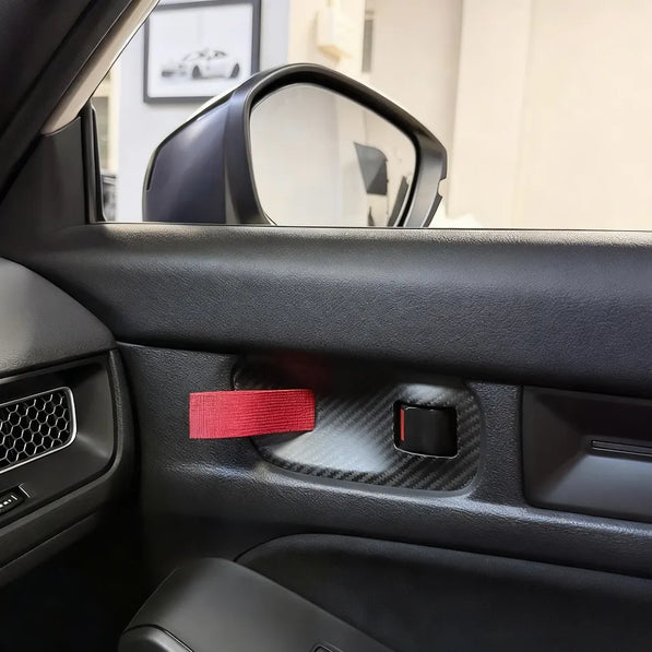 Installation of RS-style carbon fiber door pulls on Honda Civic FL5 Type R