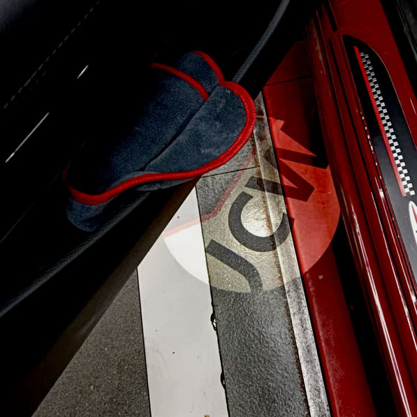 JCW projector door light installed on MINI R60 Countryman JCW edition