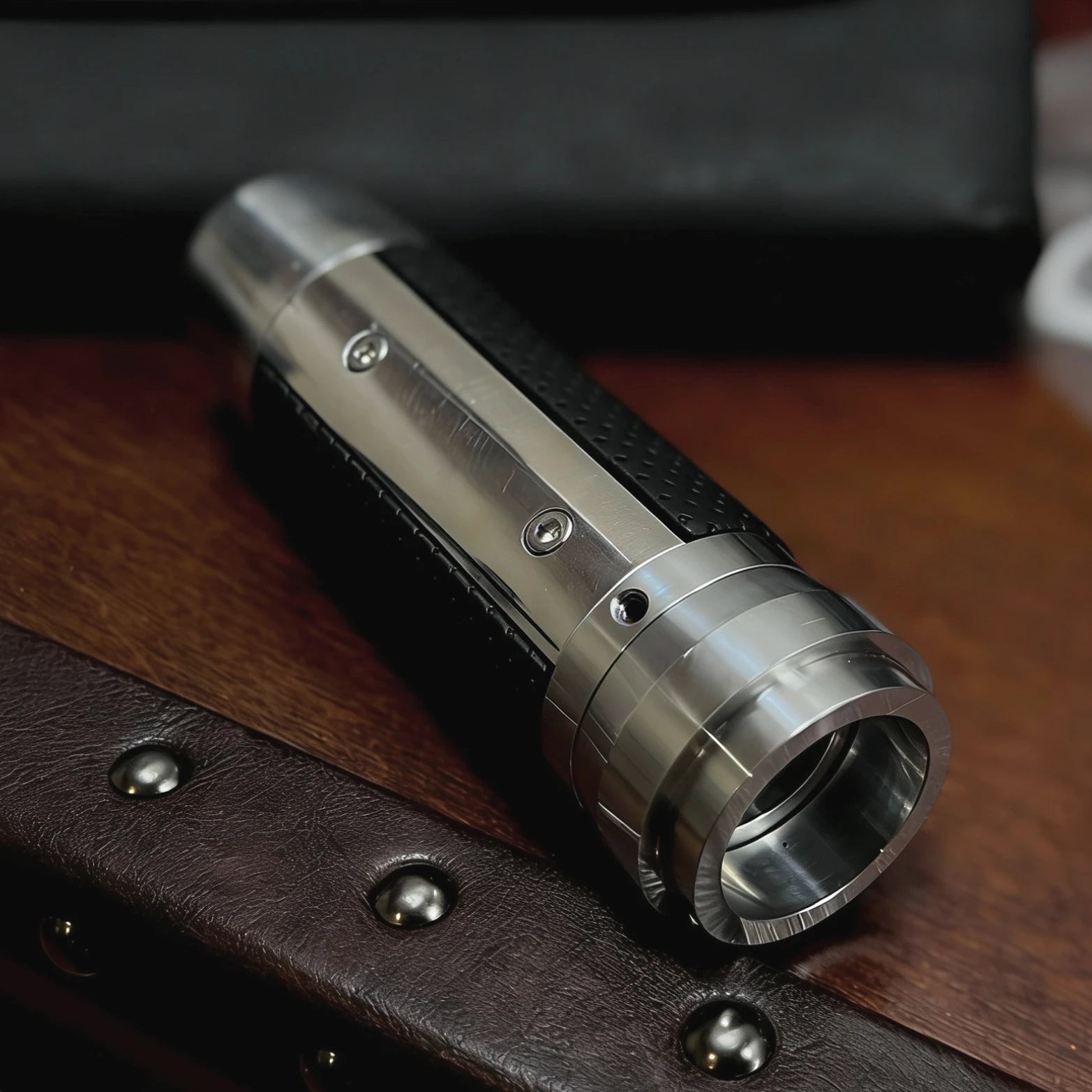 JCW style perforated leather handbrake lever for MINI Cooper and Countryman