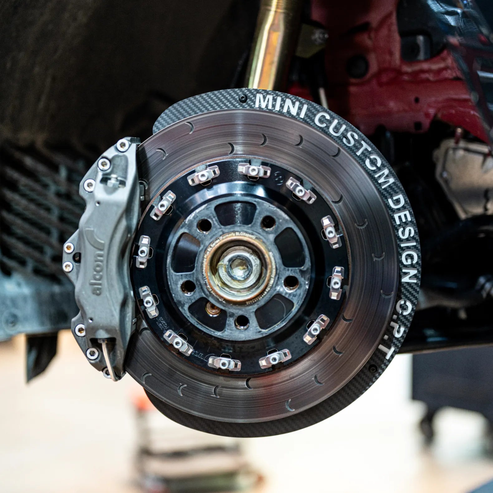 MINI Cooper F55 F56 F57 carbon fiber brake cooling ducts aftermarket performance parts