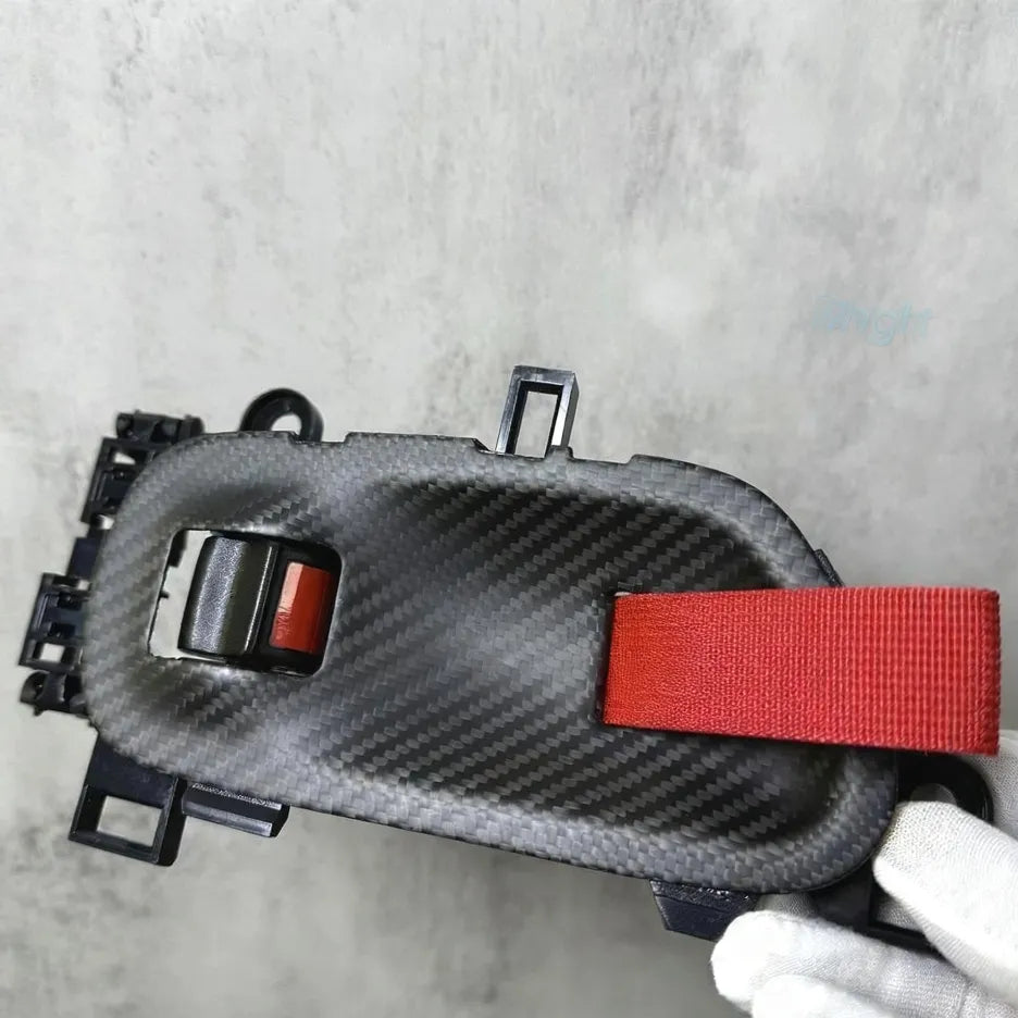 Matte carbon racing door pull straps for Honda Civic 2022–2025 models