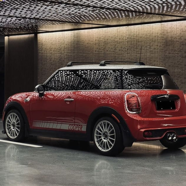 Mini Cooper F56 roof rack system for naked roof cars