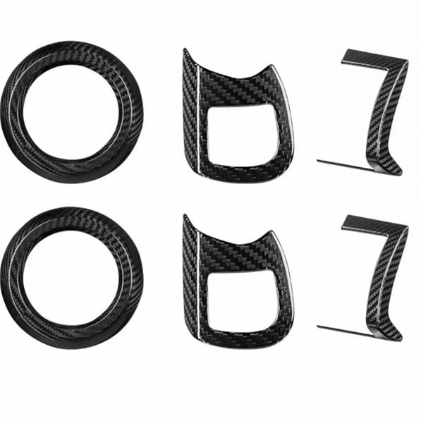 Carbon fiber center and side air vent trim covers for MINI Cooper F55 F56 F57 JCW