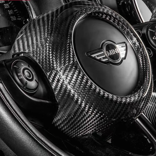 Premium carbon fiber airbag cover trim for MINI Cooper F57 Cabrio Cooper S & JCW