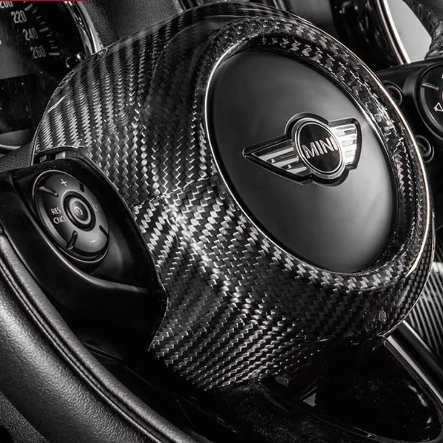 Premium carbon fiber airbag cover trim for MINI Cooper F57 Cabrio Cooper S & JCW