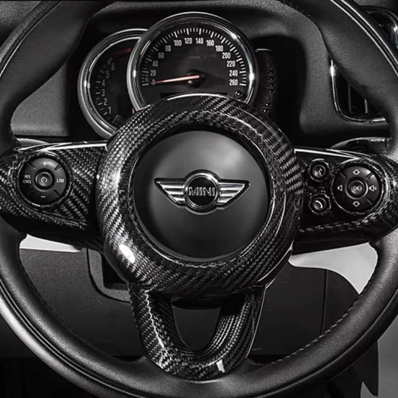 Carbon fiber airbag cover trim for MINI Cooper F54 F55 F56 F57 F60 Cooper S & JCW