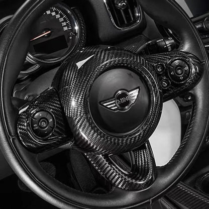 Aftermarket carbon fiber airbag cover trim for MINI Cooper F54 Clubman