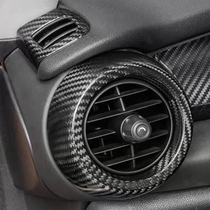 Real carbon fiber defrost vent trim for MINI Cooper S F55 F56 F57 interior upgrade