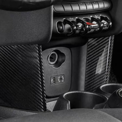 Real carbon fiber lower center dash side cover for MINI Cooper F55 F56 F57 JCW Hatch & Cabrio
