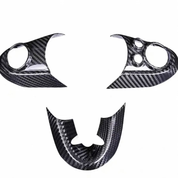 Carbon fiber steering control trim for MINI Cooper F54 Clubman Cooper S & JCW