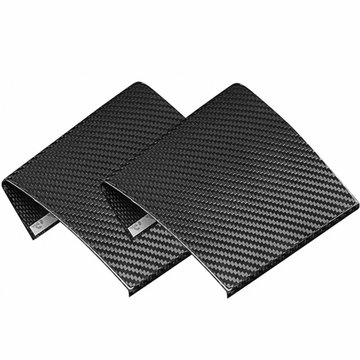 Multiple carbon fiber interior trim covers installed on MINI Cooper Hatch & Cabrio