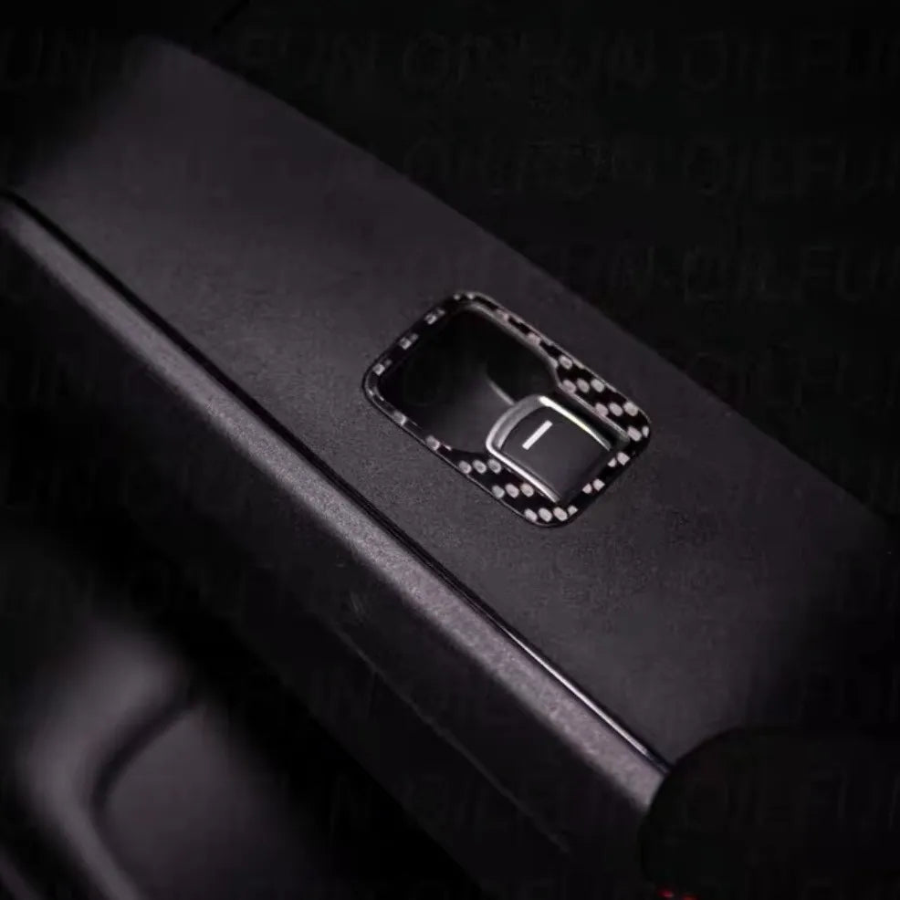 Premium plaid leather and carbon fiber interior panel set for Civic 11th Gen FL5 and FE. Stylish, durable, and easy-to-clean for the GTI enthusiast's interior.