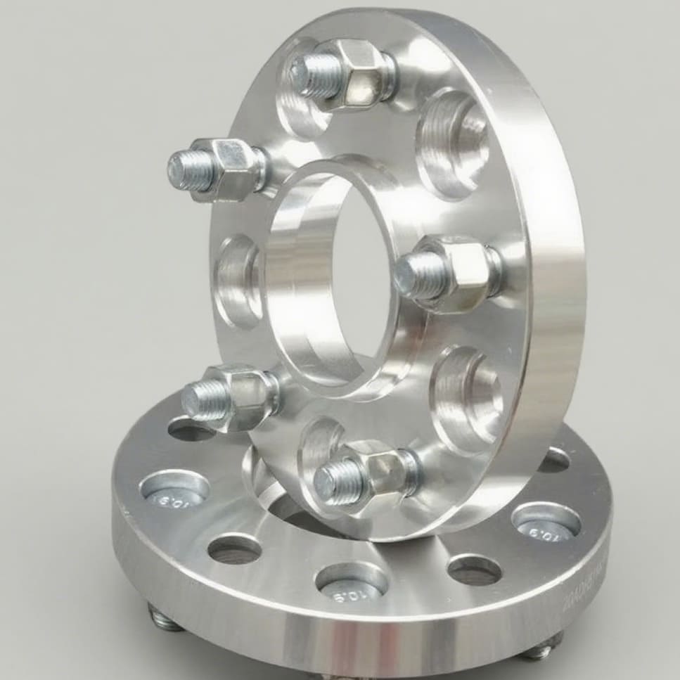 Separador de aluminio de 10 mm instalado para mejorar la estabilidad y el ancho de vía en MINI R56