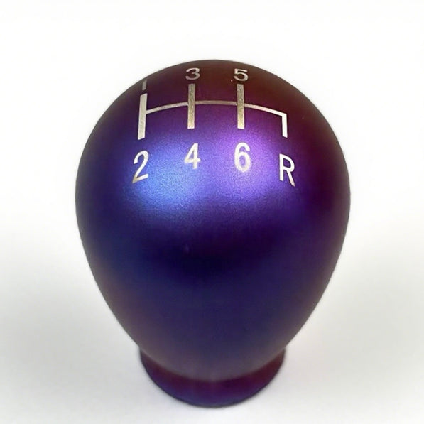 CNC-machined titanium shift knob for Honda manual transmission vehicles