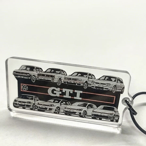 Volkswagen GTI keychain for Golf R, VW GTI gifts, and aftermarket accessories.