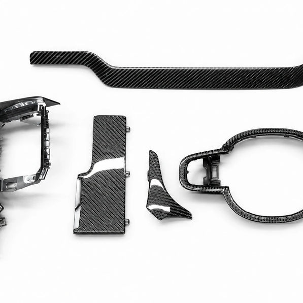 Volvo S60 V60 gloss carbon fiber full interior trim set, direct OEM replacement, steering wheel and dash console 2019 2020 2021 2022 2023 2024