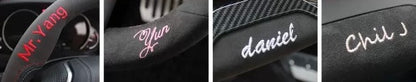 Alcantara steering wheel cover for MINI Cooper S – race-inspired design

