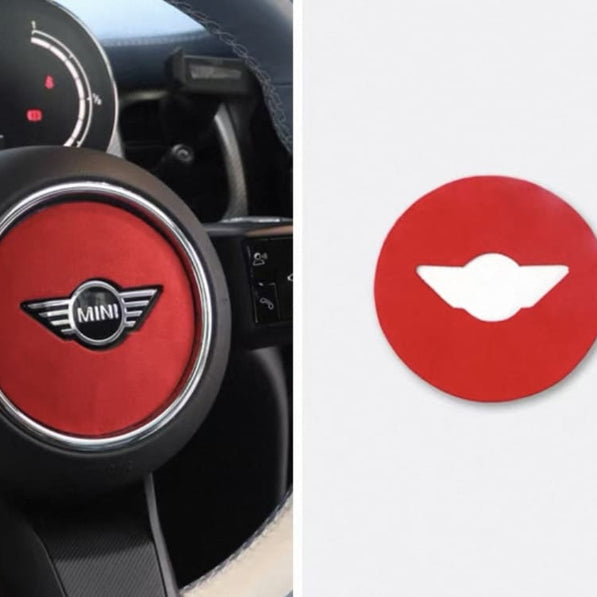 MINI Cooper R56、F56 專用 Alcantara 安全氣囊蓋 – 質感內裝改裝，JCW風格立體浮雕設計