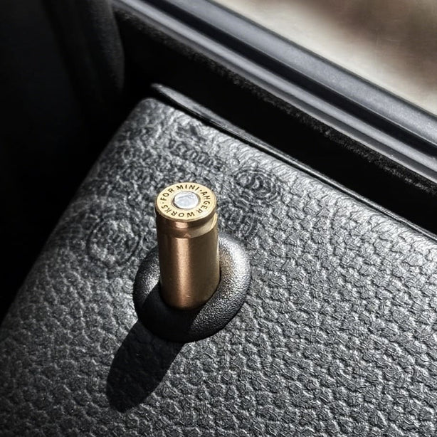 Aftermarket metal brass door lock pin upgrade for MINI Cooper R56 interior