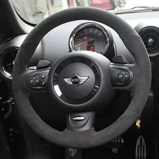 Cubierta de volante personalizada para MINI Cooper S con logo bordado