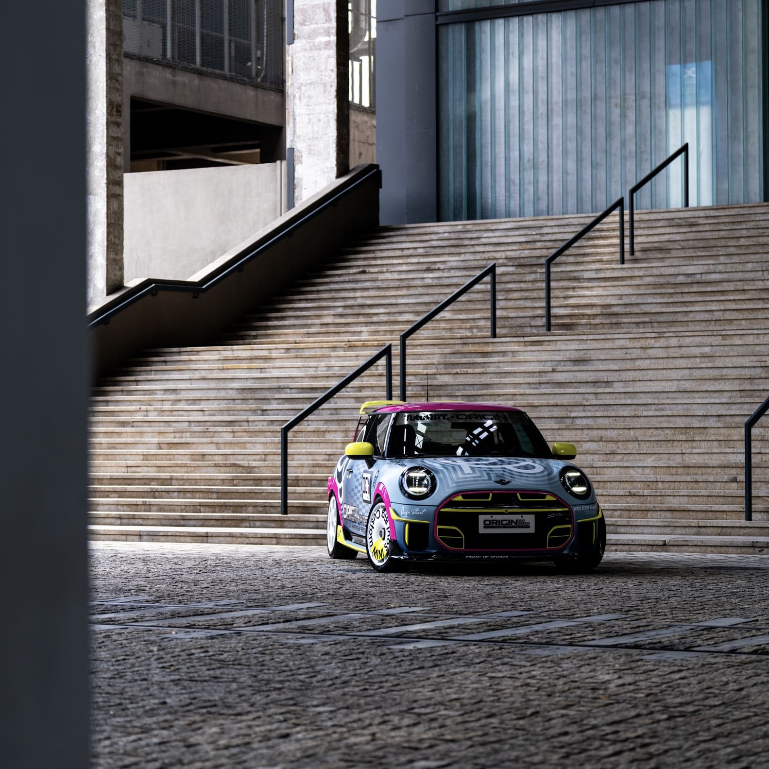 full aero body kit for mini cooper f66 – spoiler, diffuser, canard