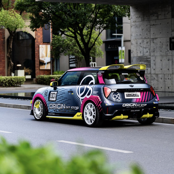 rear diffuser and spoiler from f67 body kit – custom mini cooper upgrade