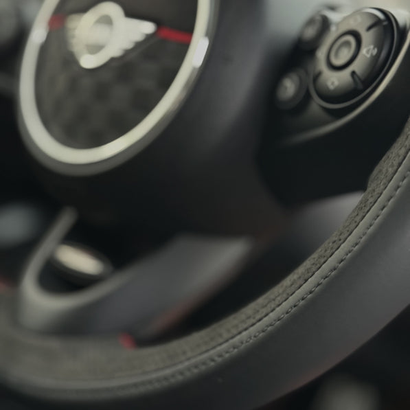 DIY MINI Cooper steering wheel cover kit with needle and thread